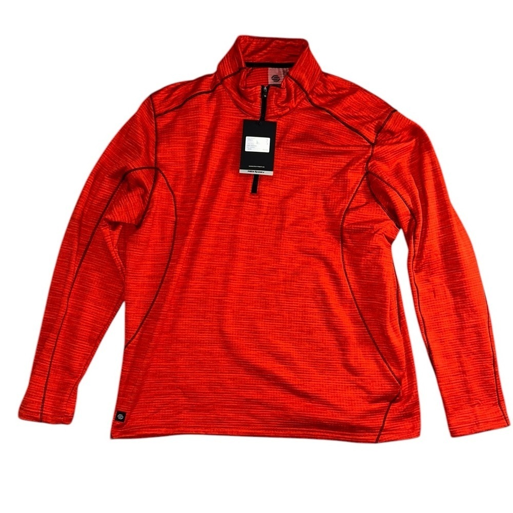 Stormtech Base Layer Thermal 1/4 Zip Pullover Fire Orange Men's Size 3XL Outdoor - Picture 4 of 11